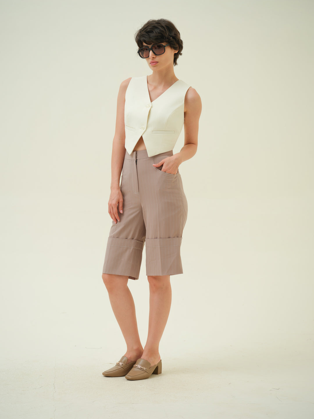 Filo - Pinstripe Culottes