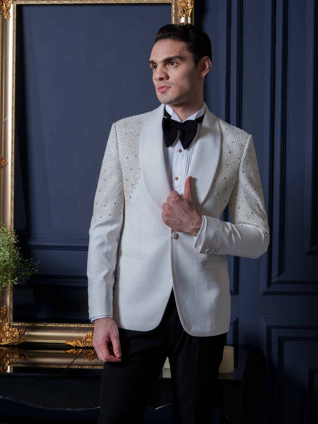 Elegance Ivory Italian Tuxedo Set