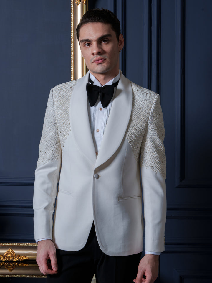 Elegance Ivory Italian Tuxedo Set