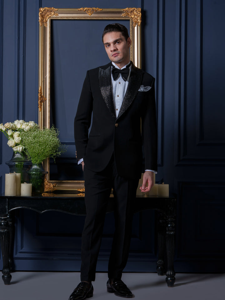 Midnight Elegance Black Tuxedo Set