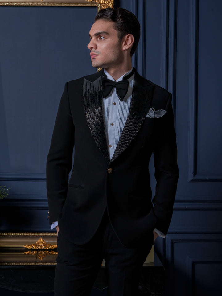 Midnight Elegance Black Tuxedo Set