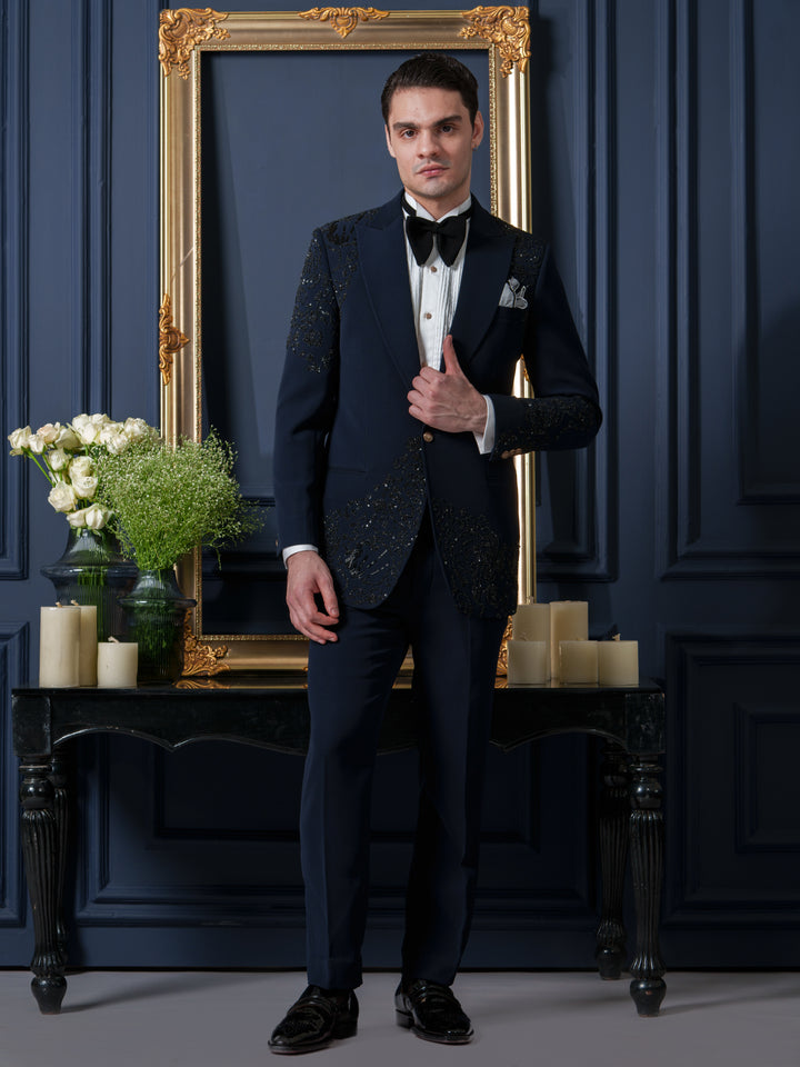 Blue Japanese Elegance Tuxedo Set