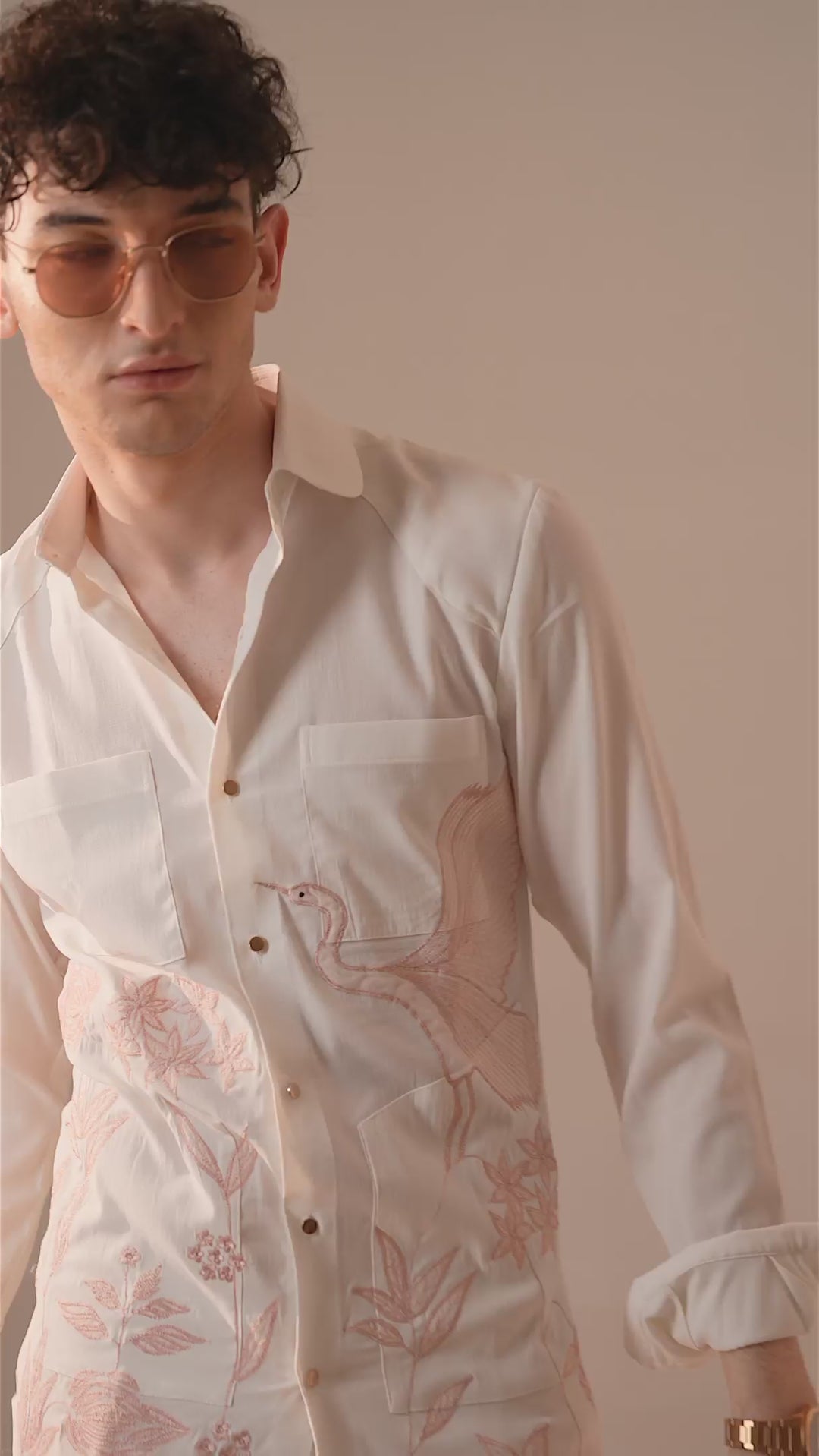 WHITE EMBROIDED SHIRT